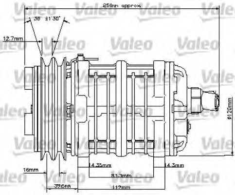 VALEO 815824 Compressor, air conditioning
